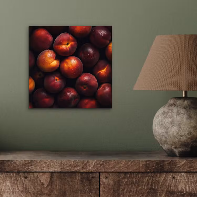 Aluminium schilderij - Fruit - Close up - Nectarines — 3