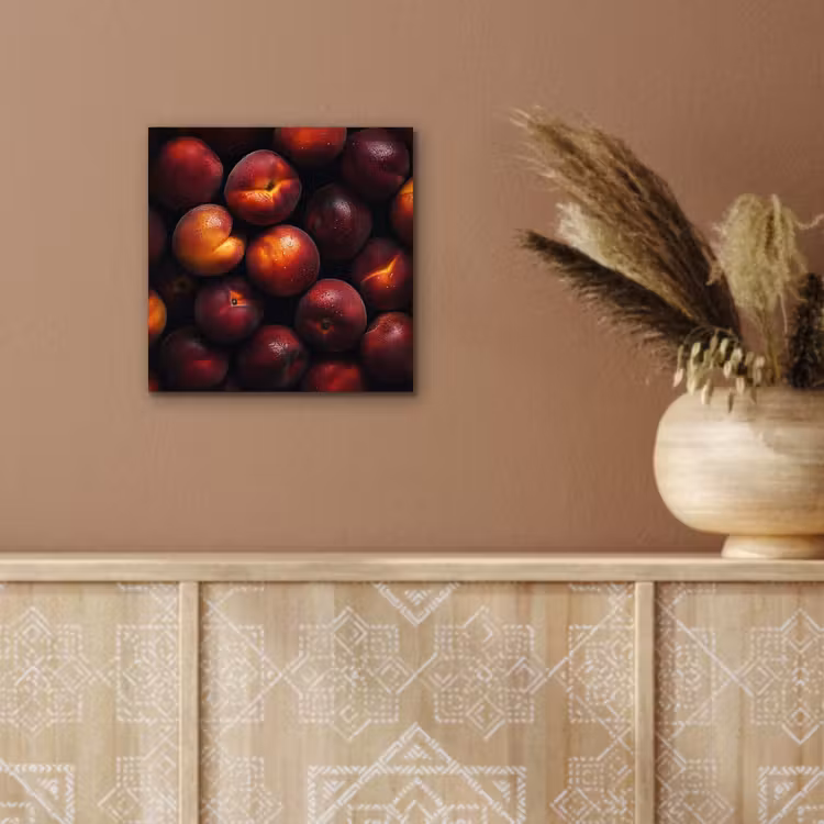 Aluminium schilderij - Fruit - Close up - Nectarines — 5