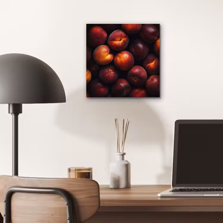 Aluminium schilderij - Fruit - Close up - Nectarines — 6