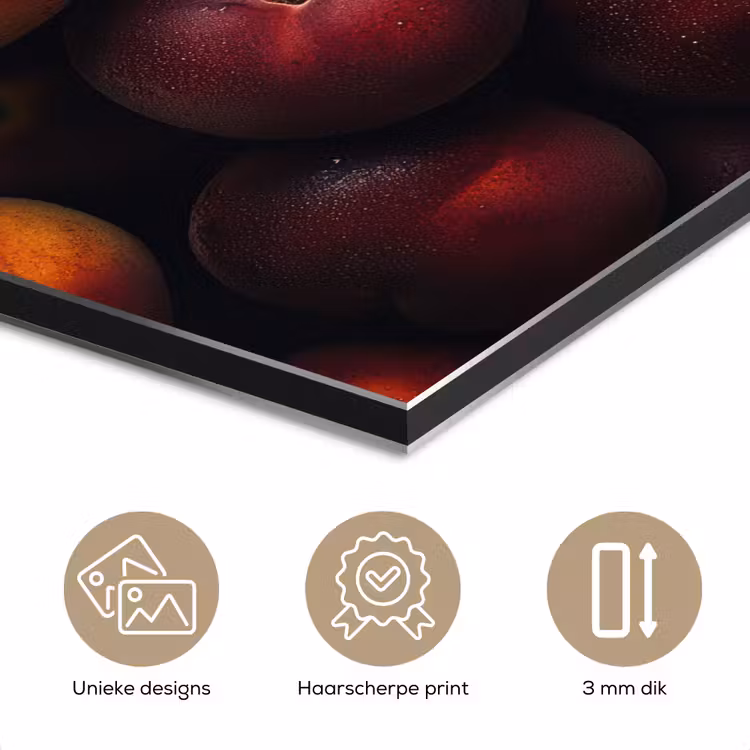 Aluminium schilderij - Fruit - Close up - Nectarines — 7