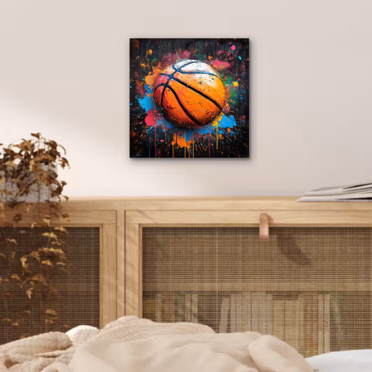 Aluminium schilderij - Graffiti - Basketbal - Verf - Sport — 4