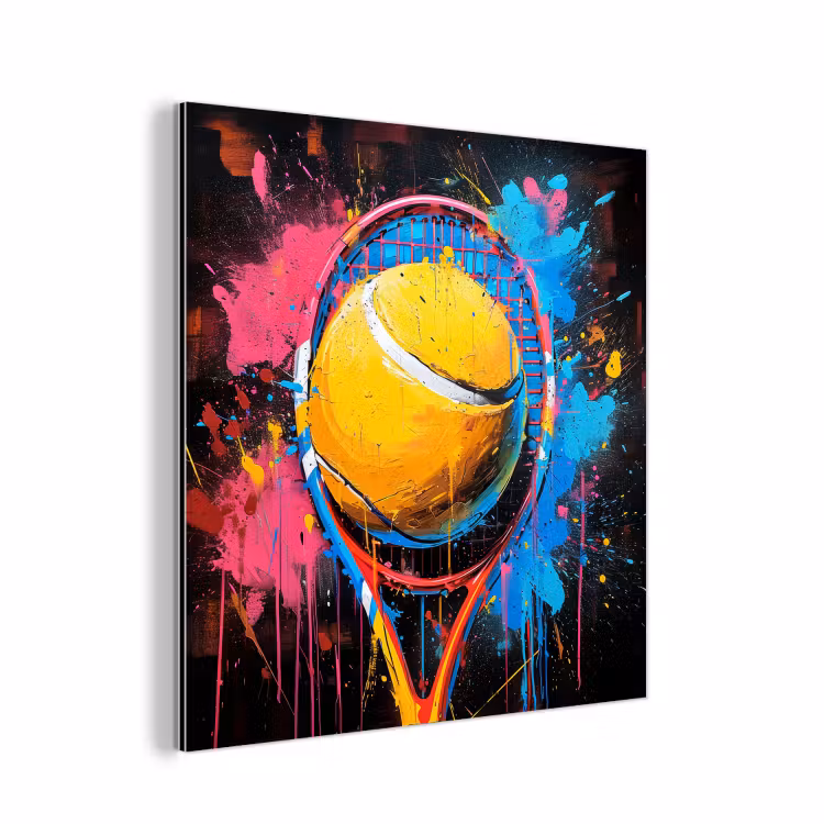 Aluminium schilderij - Graffiti - Tennis - Sport - Racket — 1