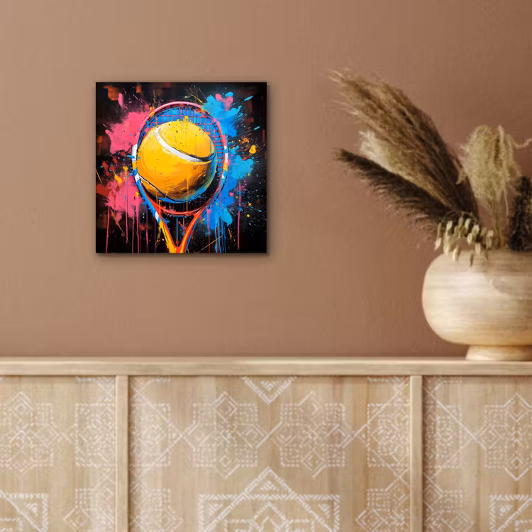 Aluminium schilderij - Graffiti - Tennis - Sport - Racket — 5