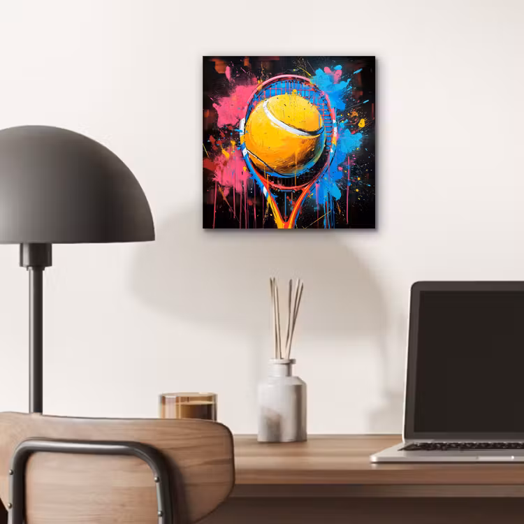 Aluminium schilderij - Graffiti - Tennis - Sport - Racket — 6