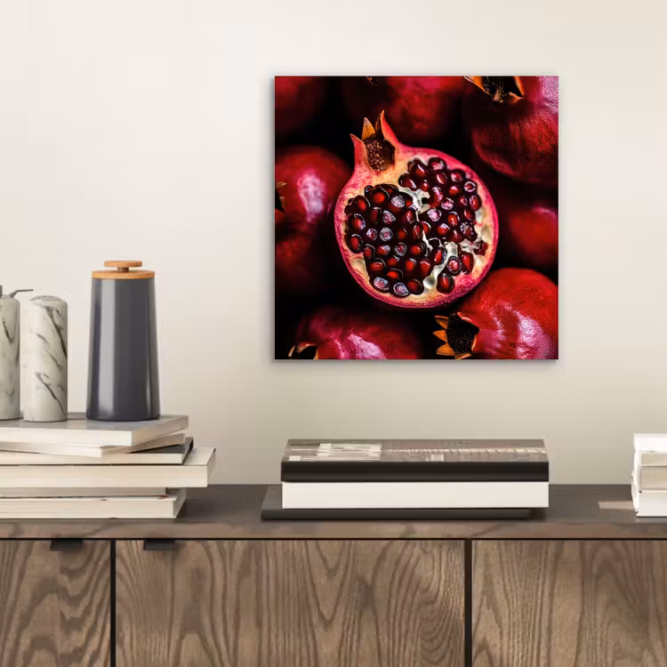 Aluminium schilderij - Granaatappel - Rood - Fruit — 2
