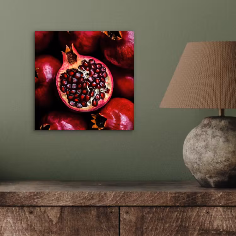 Aluminium schilderij - Granaatappel - Rood - Fruit — 3