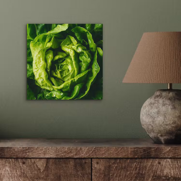 Aluminium schilderij - Groente - Sla - Groen — 3
