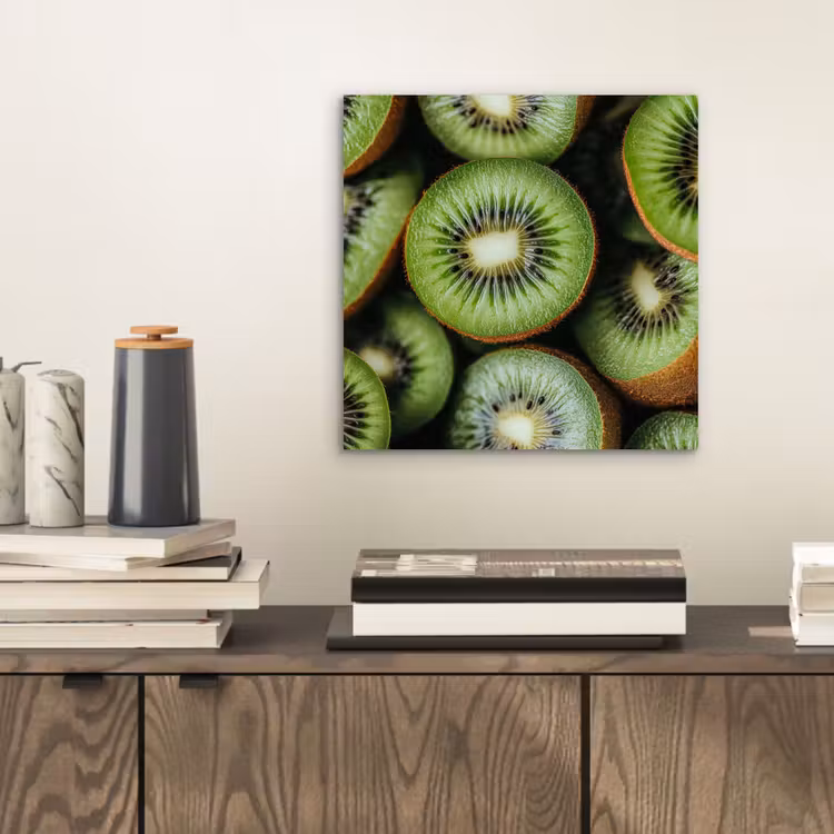 Aluminium schilderij - Kiwi - Fruit - Groen — 2