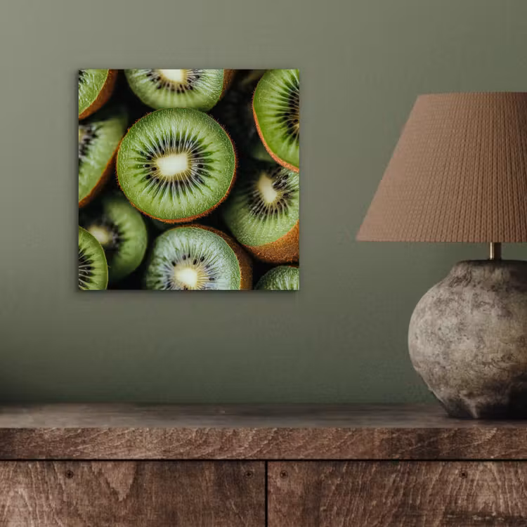 Aluminium schilderij - Kiwi - Fruit - Groen — 3