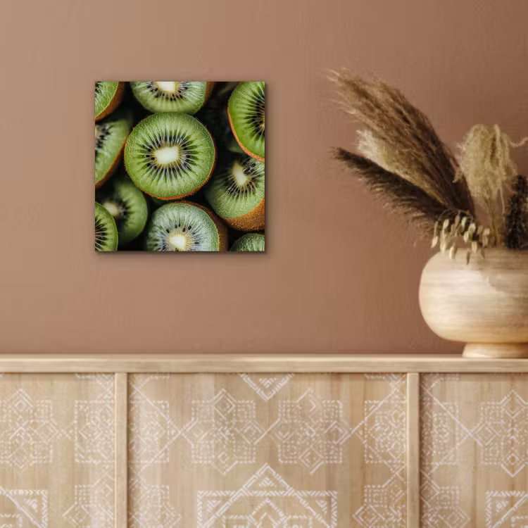 Aluminium schilderij - Kiwi - Fruit - Groen — 5