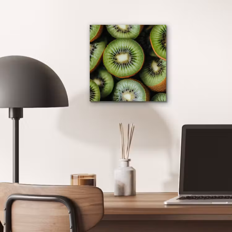 Aluminium schilderij - Kiwi - Fruit - Groen — 6