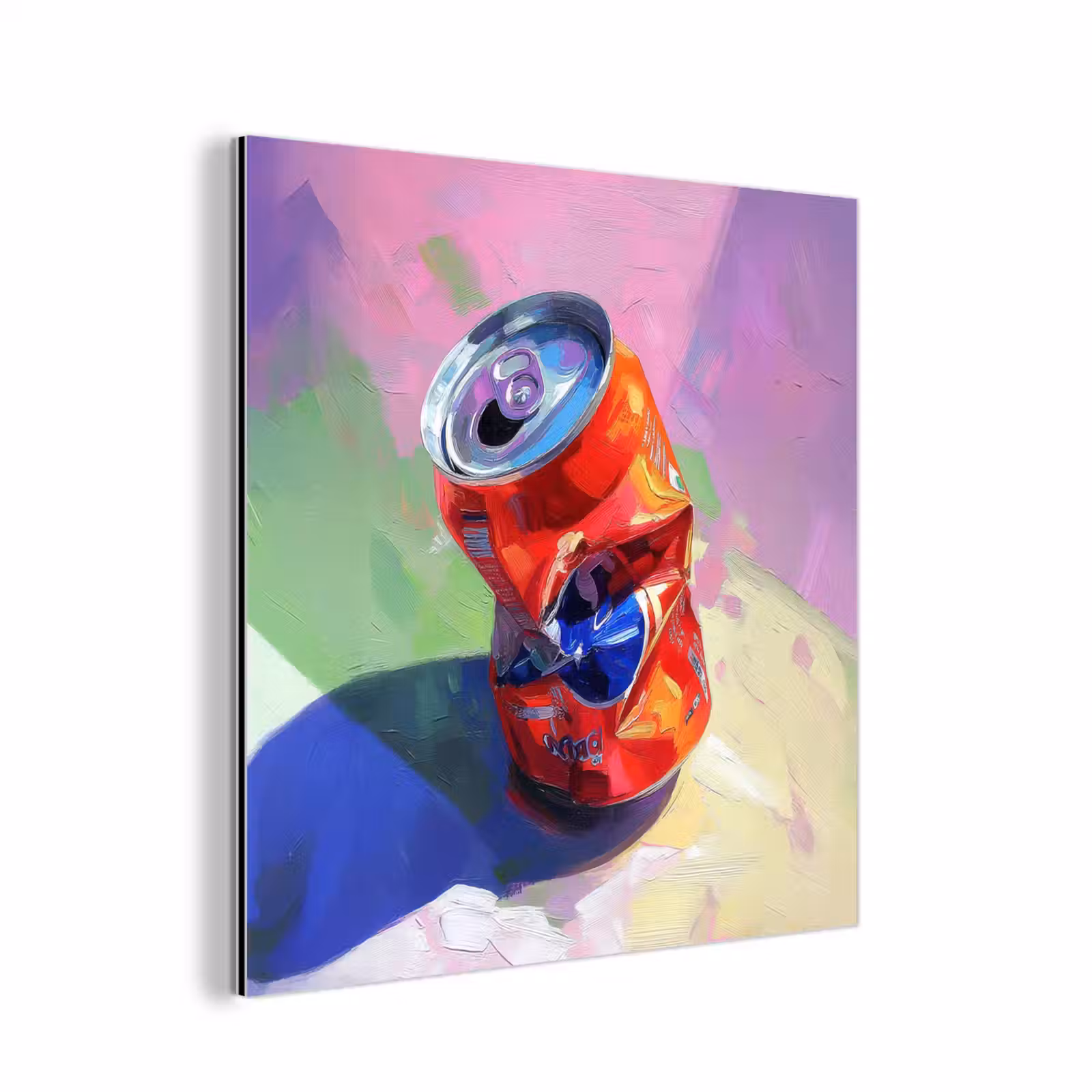 Aluminium schilderij - Frisdrank - Blik - Paars — 1