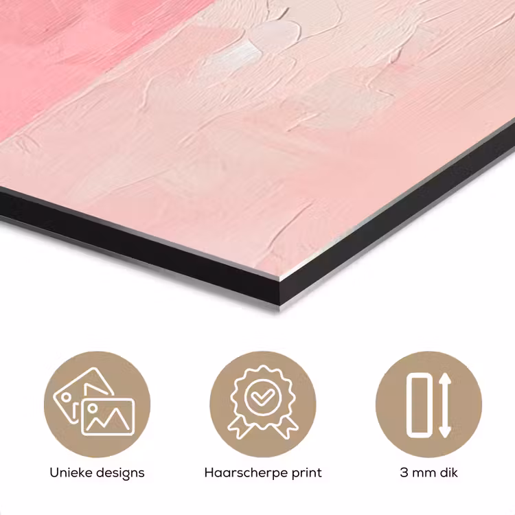 Aluminium schilderij - Beker - Rietje - Minimalistisch - Groen — 7