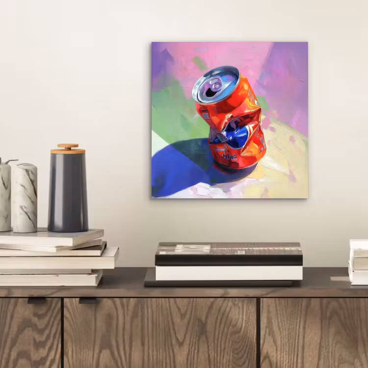 Aluminium schilderij - Frisdrank - Blik - Paars — 2