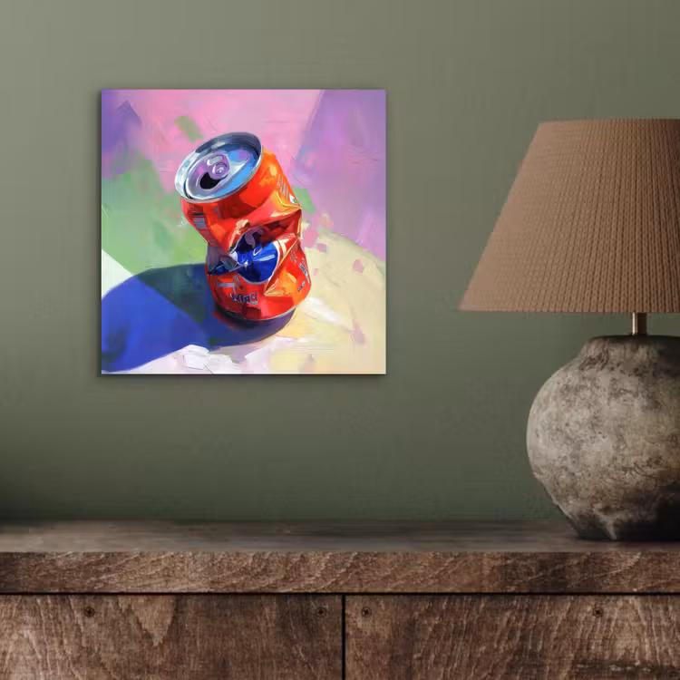 Aluminium schilderij - Frisdrank - Blik - Paars — 3