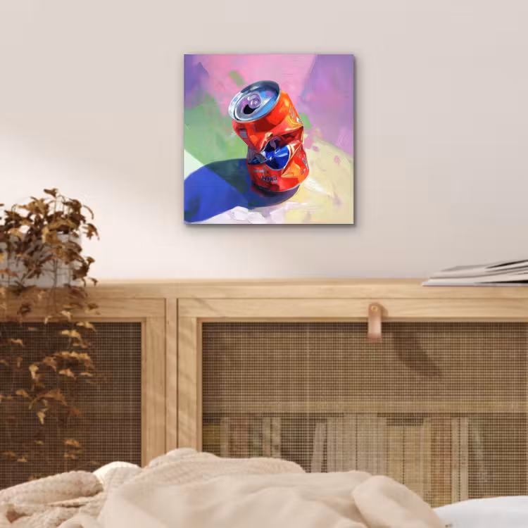 Aluminium schilderij - Frisdrank - Blik - Paars — 4