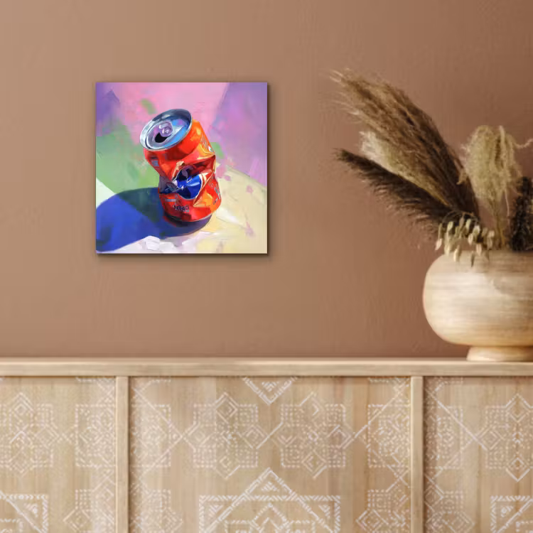 Aluminium schilderij - Frisdrank - Blik - Paars — 5