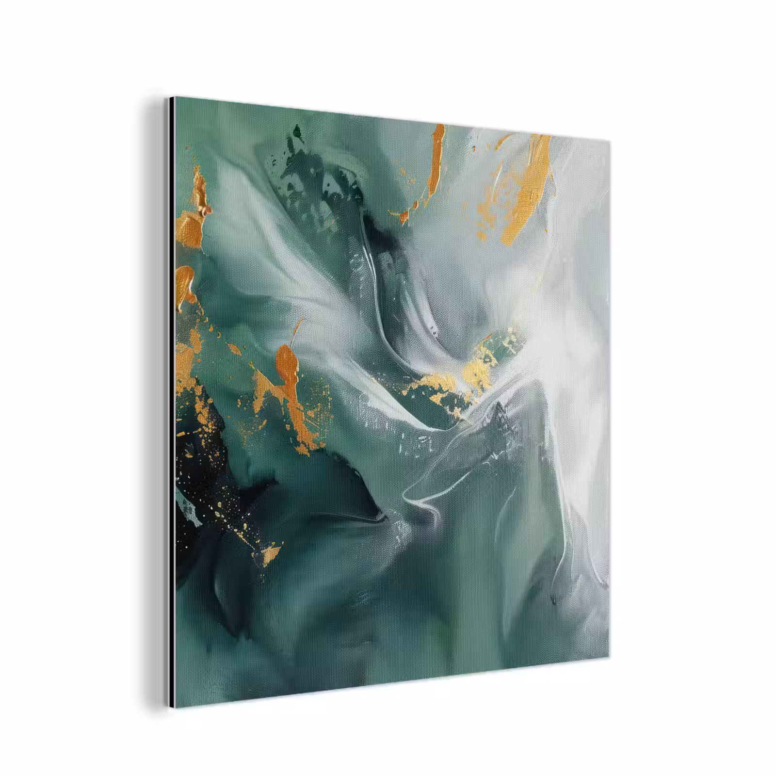 Aluminium schilderij - Groen - Modern - Marmer - Abstract — 1