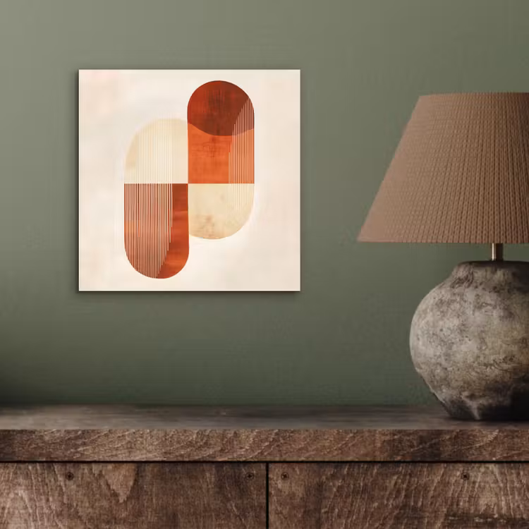 Aluminium schilderij - Bogen - Beige - Vormen — 3