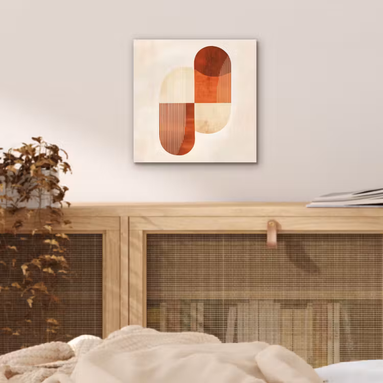 Aluminium schilderij - Bogen - Beige - Vormen — 4