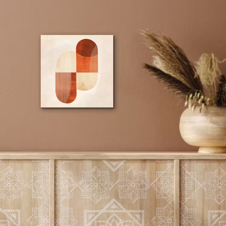 Aluminium schilderij - Bogen - Beige - Vormen — 5