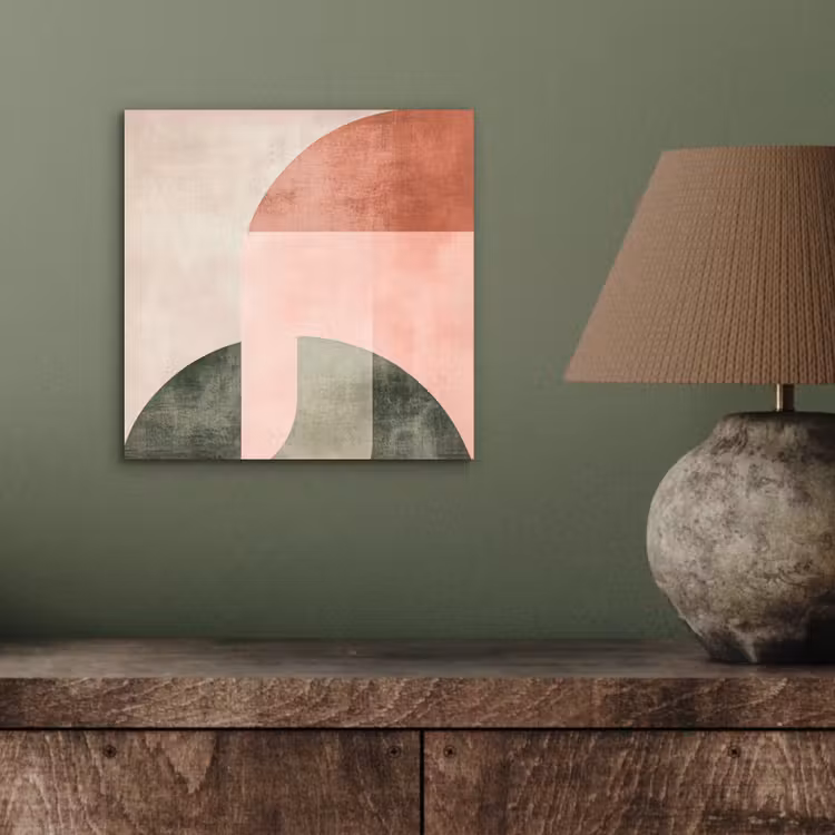 Aluminium schilderij - Cirkel - Abstract - Roze — 3