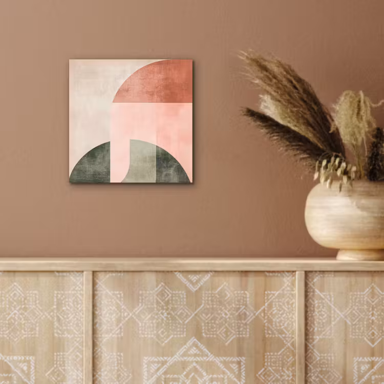 Aluminium schilderij - Cirkel - Abstract - Roze — 5