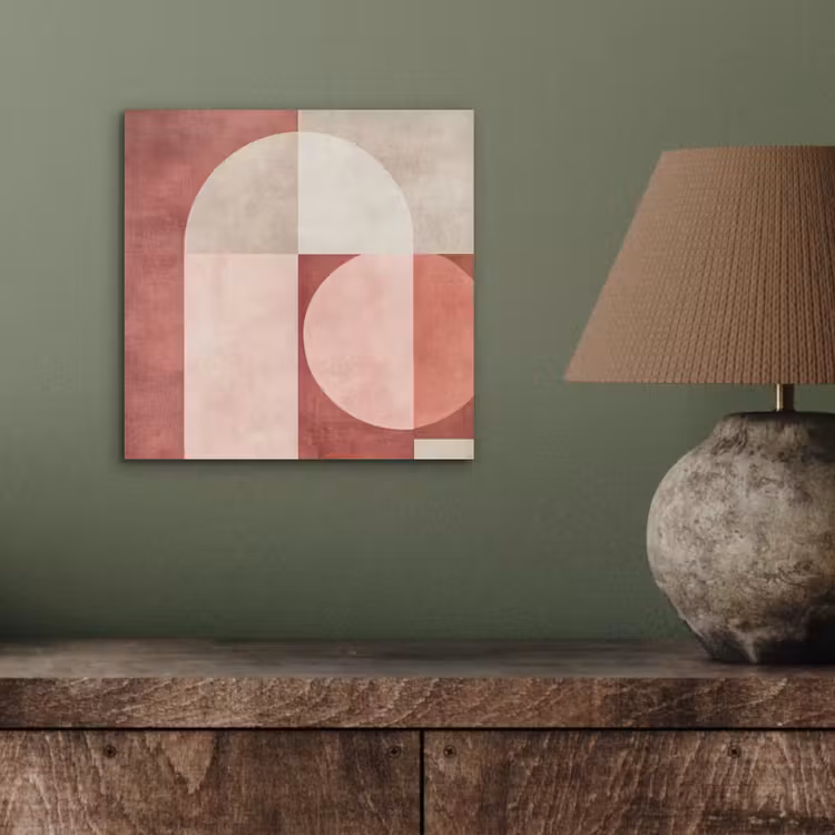 Aluminium schilderij - Figuren - Abstract - Roze — 3