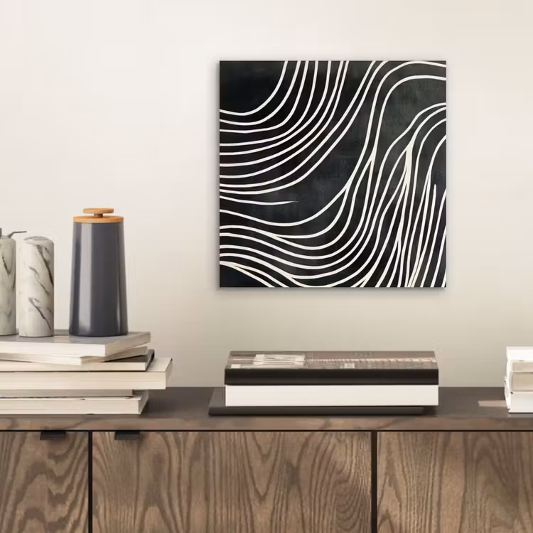 Aluminium schilderij - Lijnen - Patroon - Abstract - Wit — 2