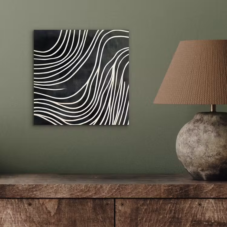 Aluminium schilderij - Lijnen - Patroon - Abstract - Wit — 3