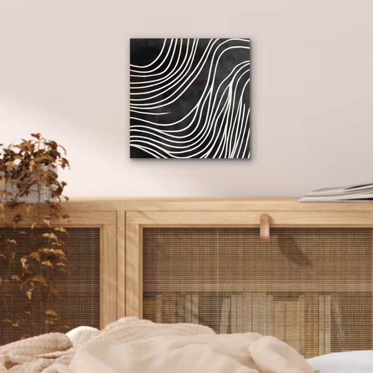 Aluminium schilderij - Lijnen - Patroon - Abstract - Wit — 4