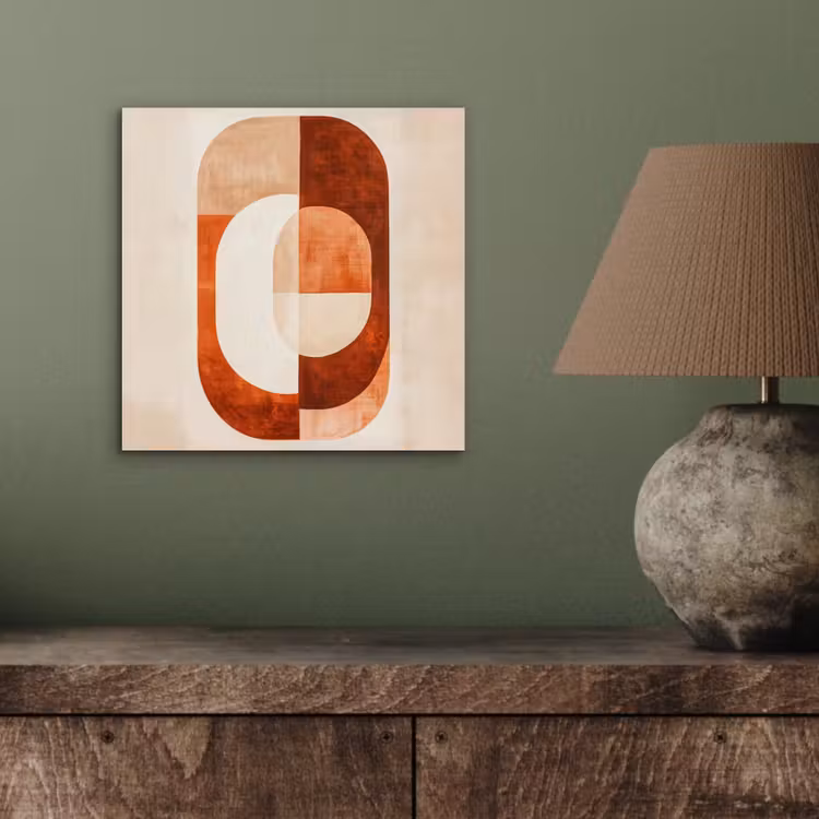 Aluminium schilderij - Illustratie - Abstract - Vormen - Rood — 3