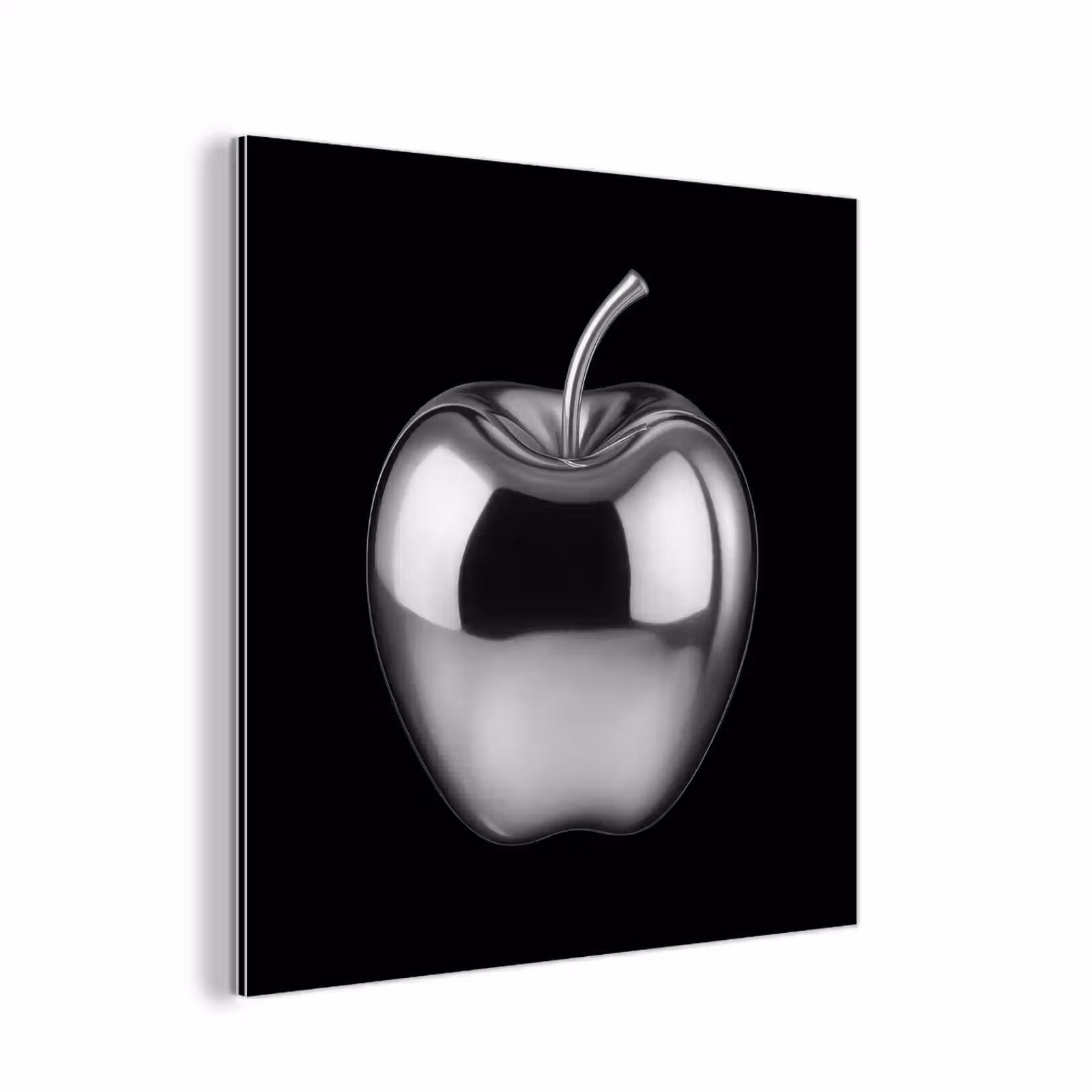 Aluminium schilderij - Appel - Metallic - Symmetrisch — 1