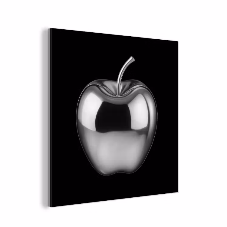 Aluminium schilderij - Appel - Metallic - Symmetrisch — 1