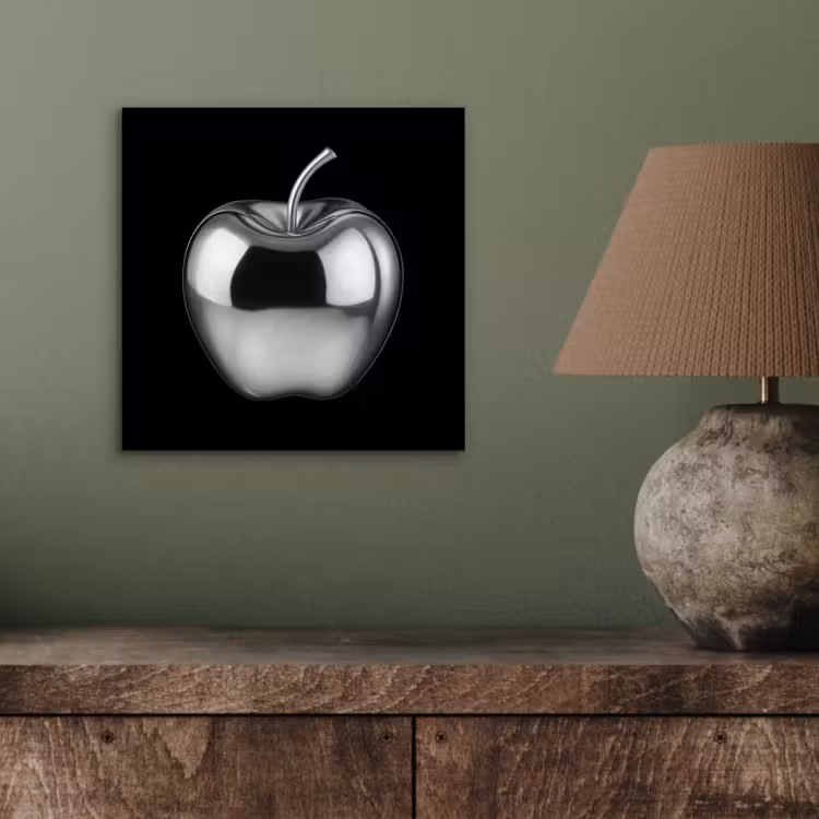 Aluminium schilderij - Appel - Metallic - Symmetrisch — 3