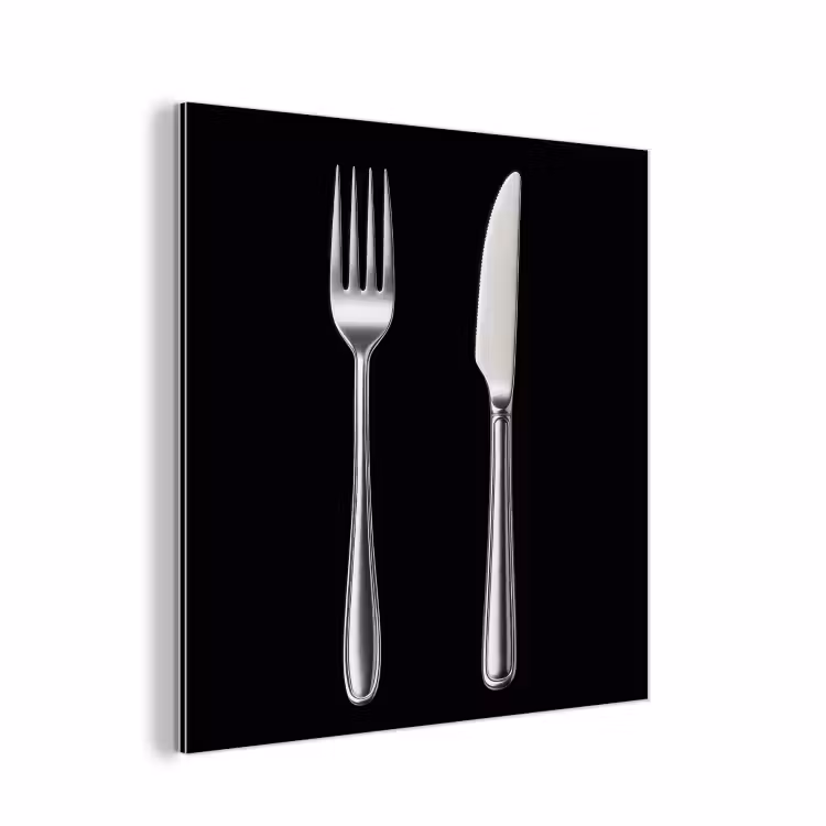 Aluminium schilderij - Bestek - Klassiek - Elegant — 1