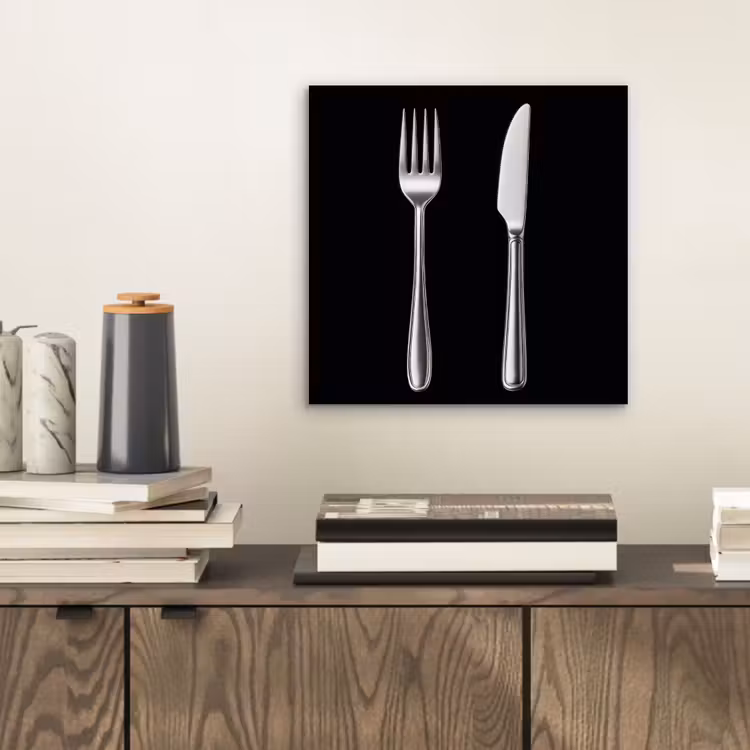 Aluminium schilderij - Bestek - Klassiek - Elegant — 2