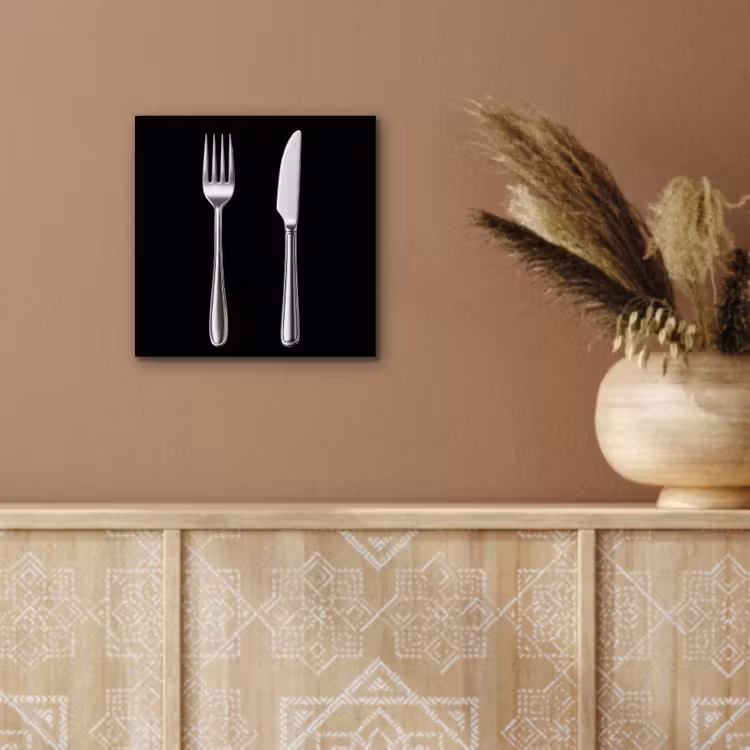 Aluminium schilderij - Bestek - Klassiek - Elegant — 5