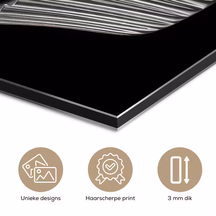 Aluminium schilderij - Cupcake - Luxueus - Zilver — 7