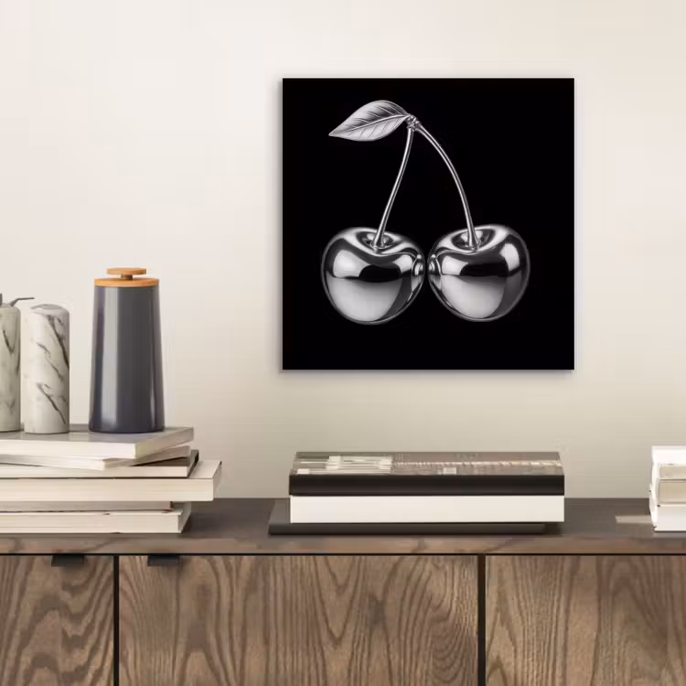 Aluminium schilderij - Kers - Luxueus - Metallic — 2