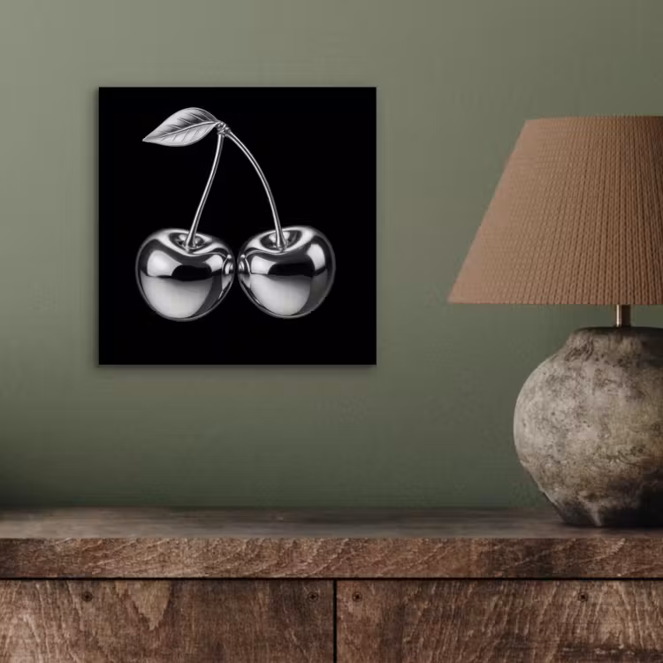 Aluminium schilderij - Kers - Luxueus - Metallic — 3