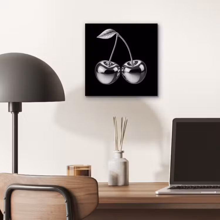 Aluminium schilderij - Kers - Luxueus - Metallic — 6