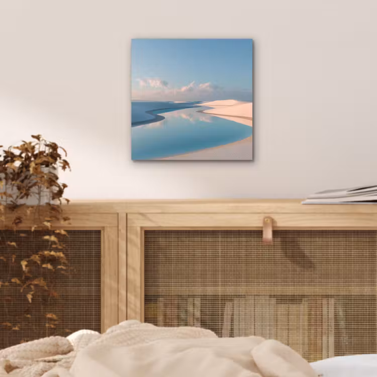 Aluminium schilderij - Duinen - Waterplas - Oneindige rust — 4