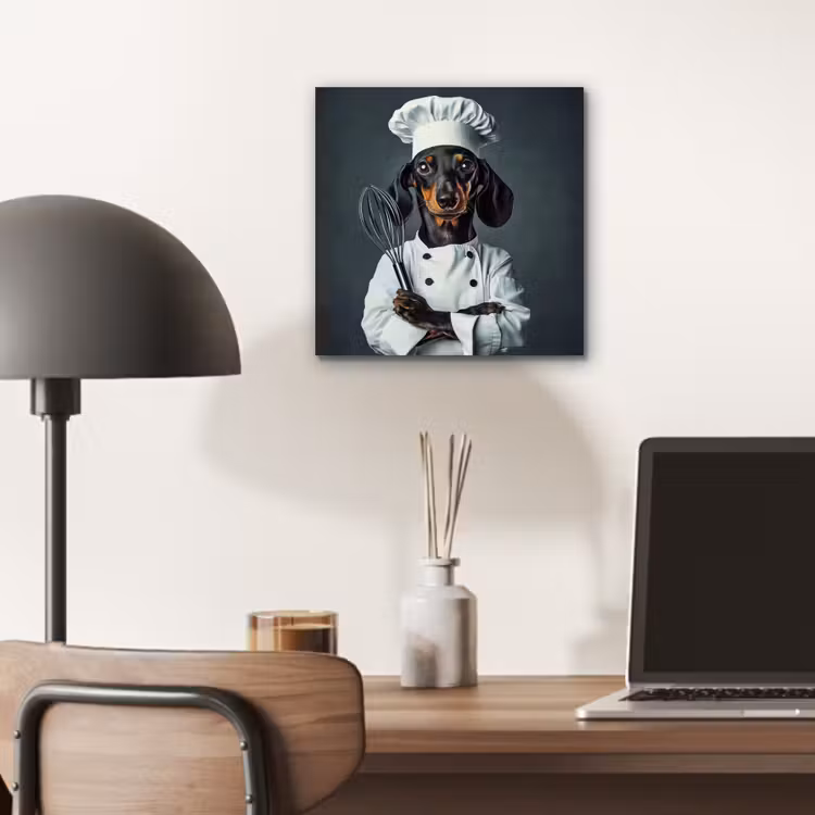 Aluminium schilderij - Hond - Garde - Kok — 6