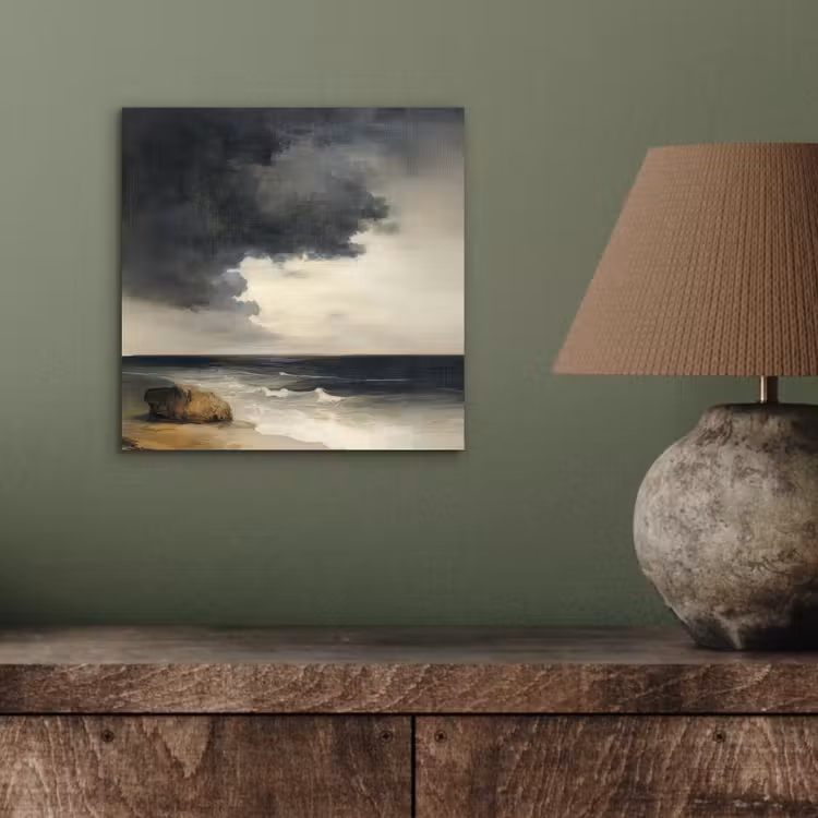 Aluminium schilderij - Kust - Golven - Rots - Storm — 3