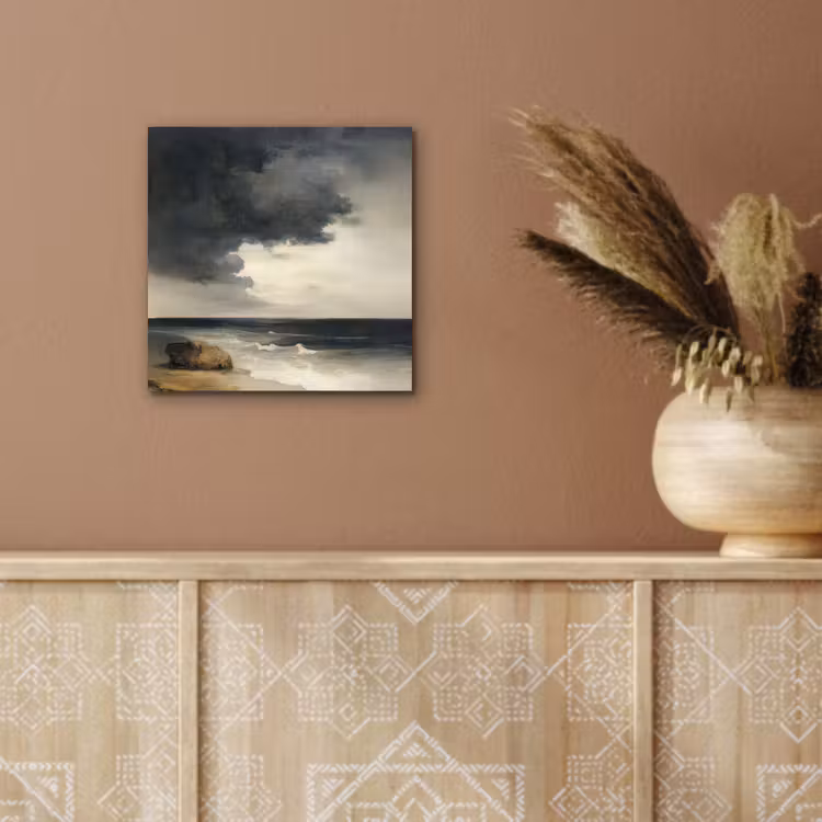 Aluminium schilderij - Kust - Golven - Rots - Storm — 5
