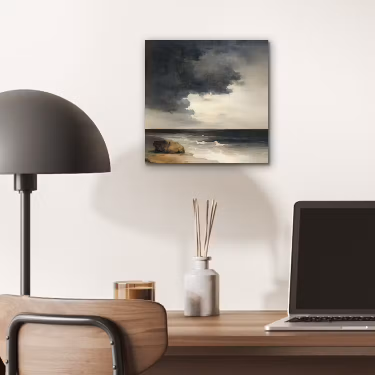 Aluminium schilderij - Kust - Golven - Rots - Storm — 6