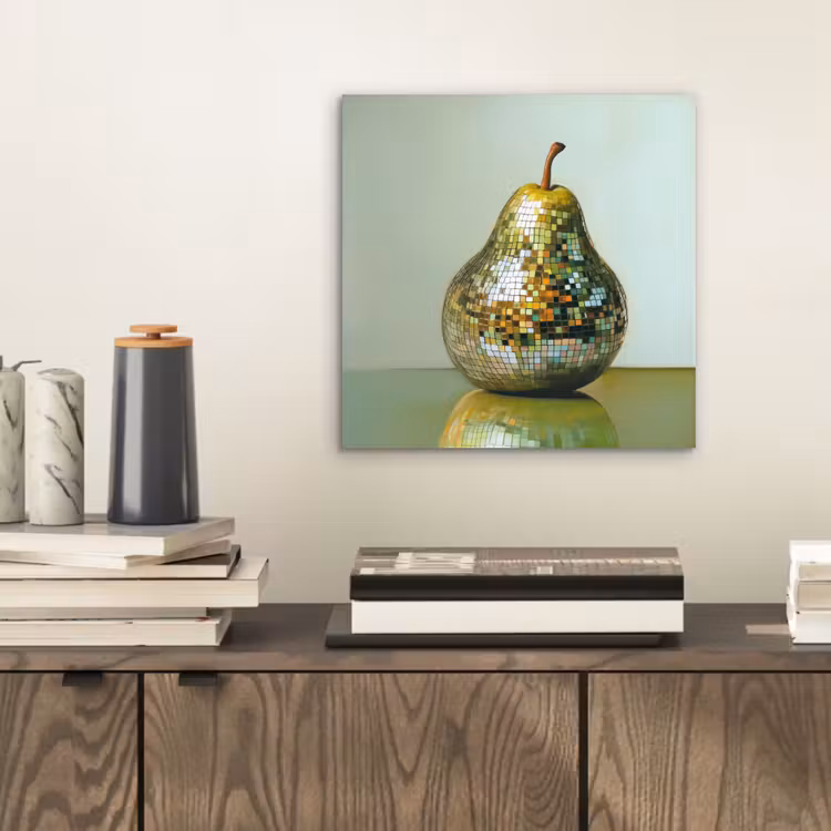 Aluminium schilderij - Fruit - Disco - Art - Glitter — 2