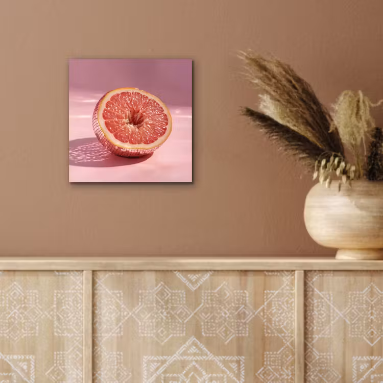 Aluminium schilderij - Grapefruit - Roze - Disco - Shiny — 5