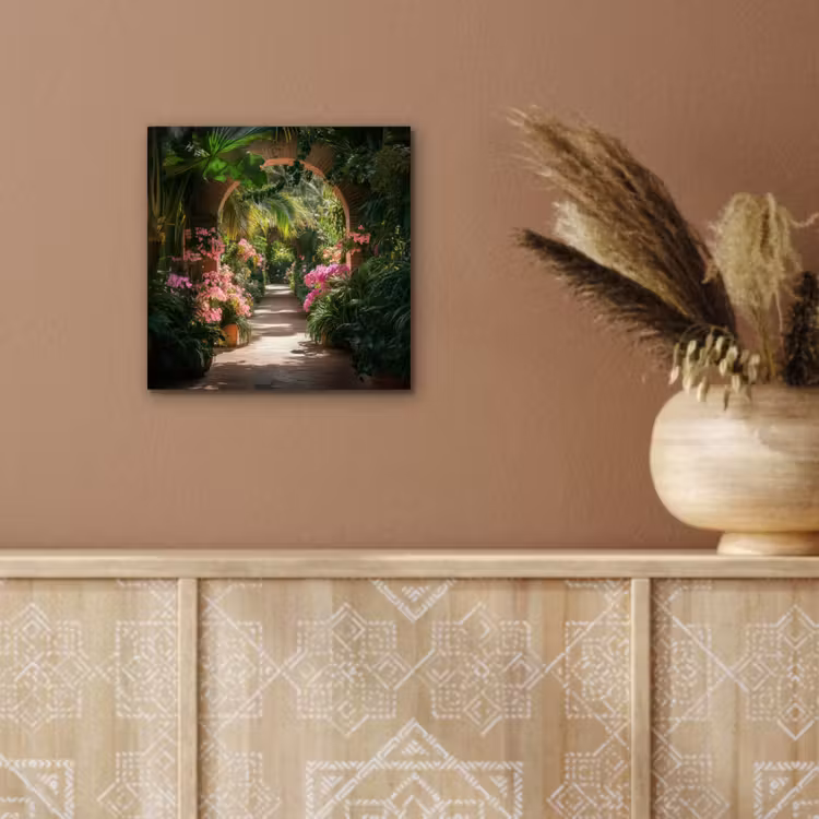 Aluminium schilderij - Doorkijk - Tropisch - Bloemen - Natuur — 5